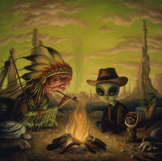 Illustration for article titled The Art of Cowboys and Killer Robots